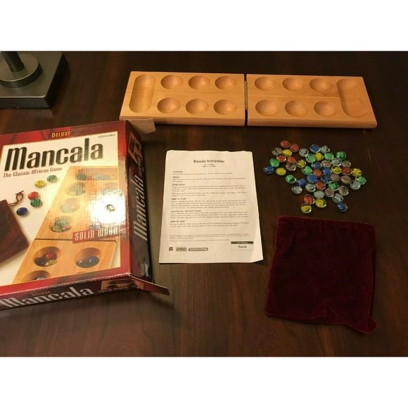 Parker Mancala Classic African Game Marbles - Picture 8 of 12